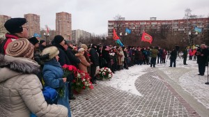 Митинг у памятника  "Погибшим Москвичам" в Перово